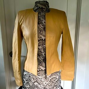 Escada Exquisite Leather Jacket Silk Lining